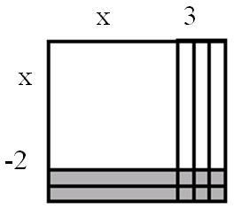 Squares-1 white, 6 gray; Rectangles-3 white, 2 gray