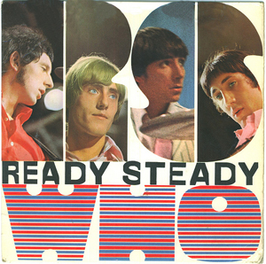 = A photograph of an album sleeve by the band The Who. The album is titled “Ready Steady Who.”