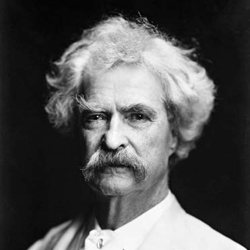 Photo of Mark Twain.