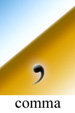 Image of comma.
