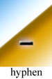 Image of hyphens.