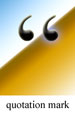 Image of a quotation mark.