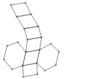 hexagonal pyramid net