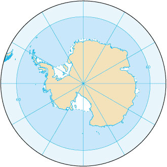 A special purpose map/globe showing the location and size of the Indian Ocean.