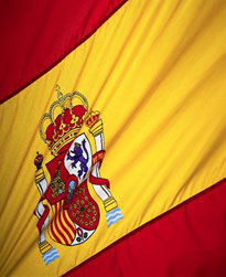 Image of the portion of the Spanish flag with the crest