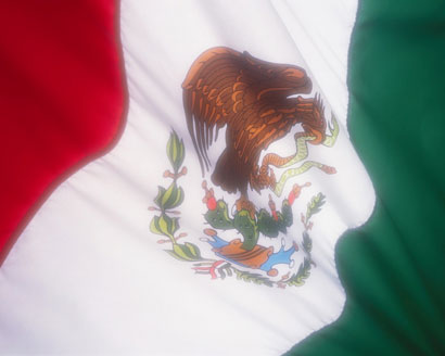 Image of a Mexican flag