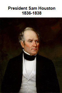 Portrait of Sam Houston seated