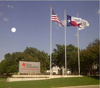 Image of the Texas Instruments Dallas entrance