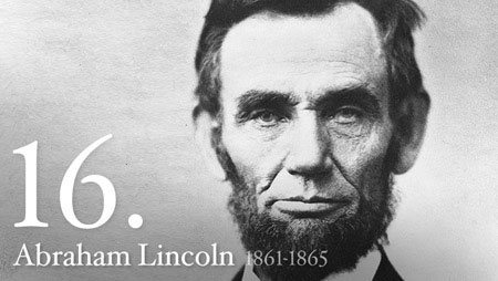 Portrait of Abraham Lincoln from the neck up