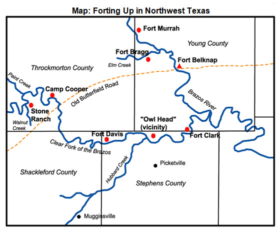 Image of a map of Forting Up in Texas