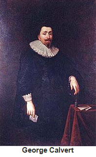 Portrait of George Calvert standing 