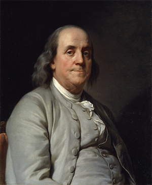portrait of Benjamin Franklin