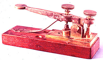 image of a morse telegraph key