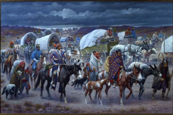 Portrait of Trail of Tears painting 