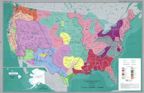 Map of American Indian Tribes