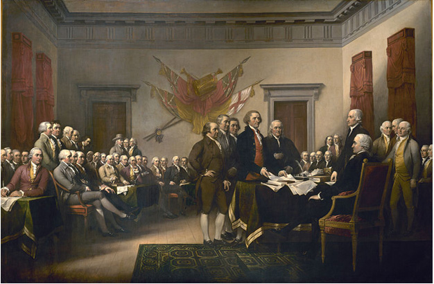 portrait of the Declaration of Independence 