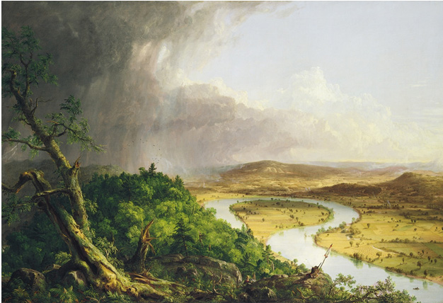 Image of the painting, The Ox Bow 