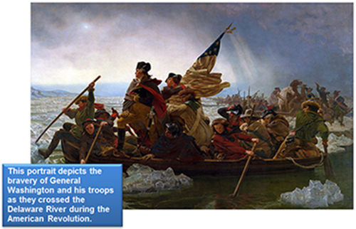 Portrait of George Washington Crossing the Delaware 