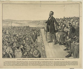 A faded newspaper clipping from 1860 reading 'The Union is Dissolved'
