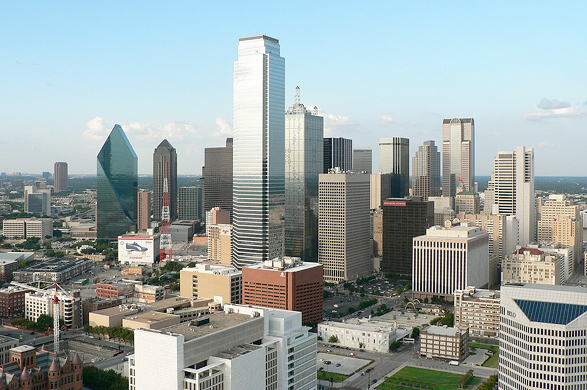 Image of a view of downtown Dallas, Texas