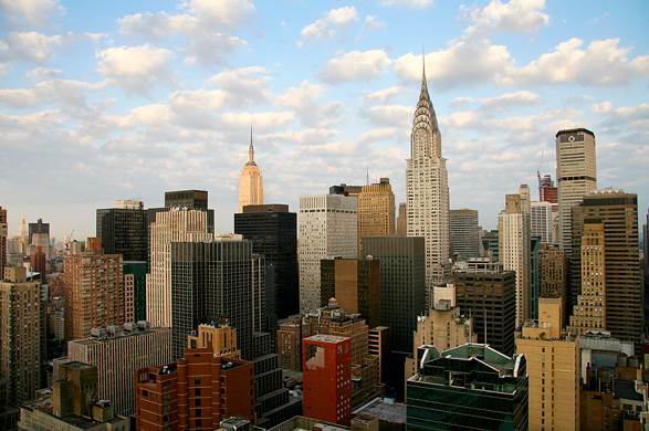 Image of a view of Manhattan, New York.
