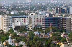 image of an aerial view of a metropolitan city.