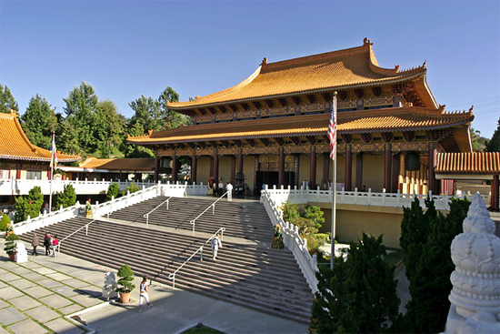 Image of the Hsi Lai Temple in California.
