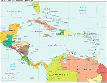 Political Map of Central America
