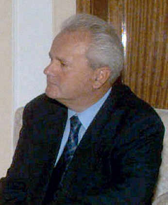 Image of Serbian President Slobodan Milosevic.