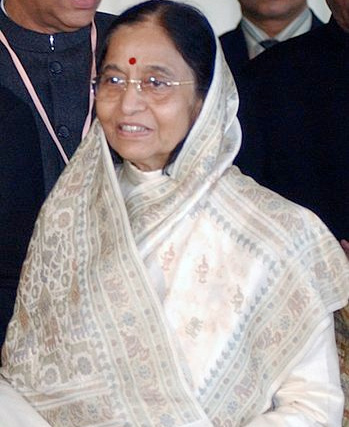 Image of the president of India, Pratibha.