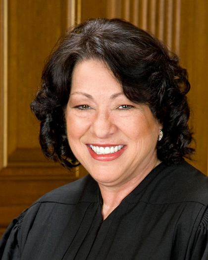 Image of the Supreme Court Justice Sonia Sotomayor