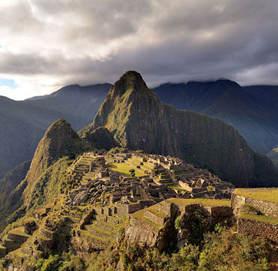 Image of Machu Picchu in the Andes Mountains