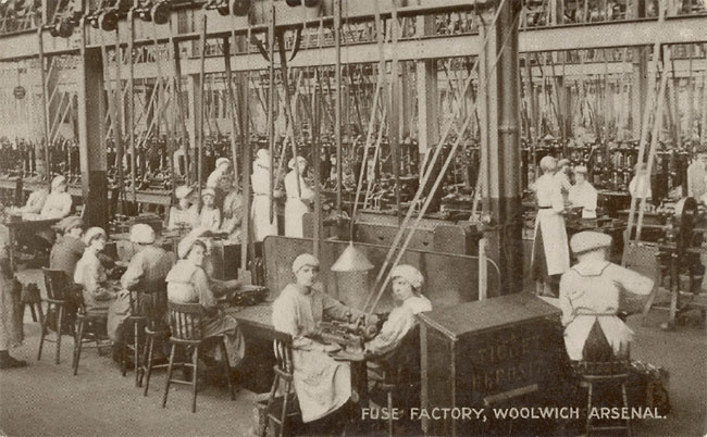 workers in a fuse factory