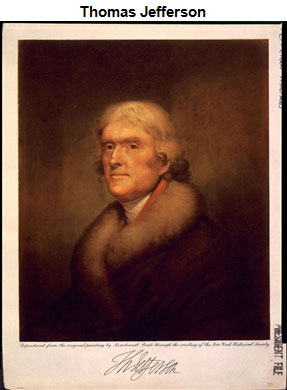Portrait of Thomas Jefferson 