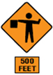 Traffic  Sign:  Construction Zone