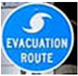Traffic  sign: Hurrican Evacuation Route