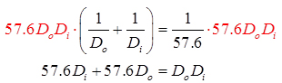 Product 57.6 and i plus 57.6 and o is o times i