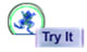 Image of button from interactive that reads: 'try it' 
