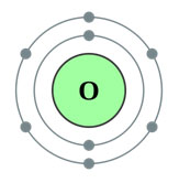 Image is a diagram of an oxygen atom