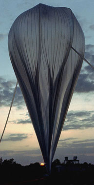 helium filled weather balloon