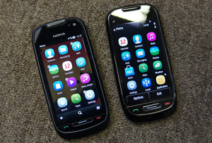 Photo of two mobile phones side by side