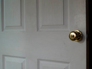 photo of a door knob