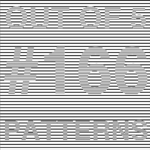 A graphic that features parallel lines on it that reads: “Out of #166” Patterns