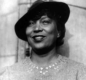 A photo of writer Zora Neale Hurston.