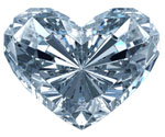 Image of a heart-shaped diamond