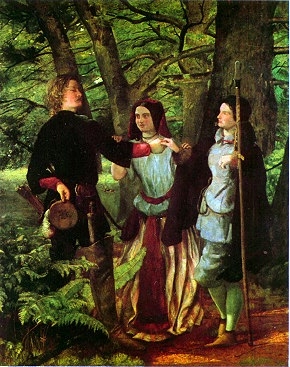 The Mock Marriage of Orlando and Rosalind, 1853, in Shakespeare’s play ‘As You Like It.’