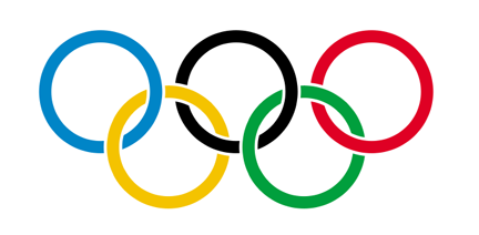 the rings of the Olympic Flag