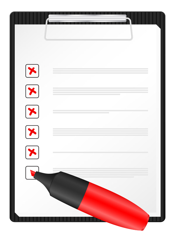 Image of a checklist.