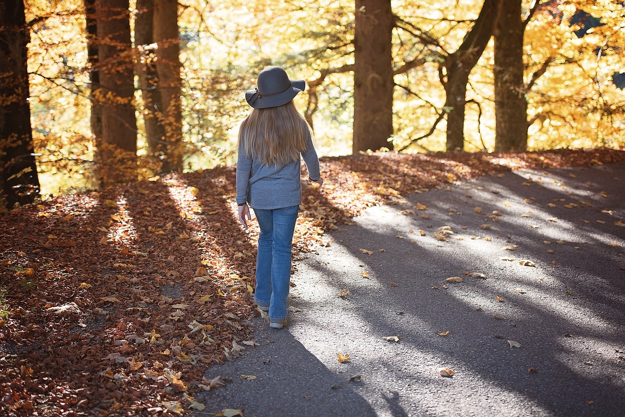 Girl walking