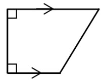 quadrilateral with two adjacent right angles and two sides parallel